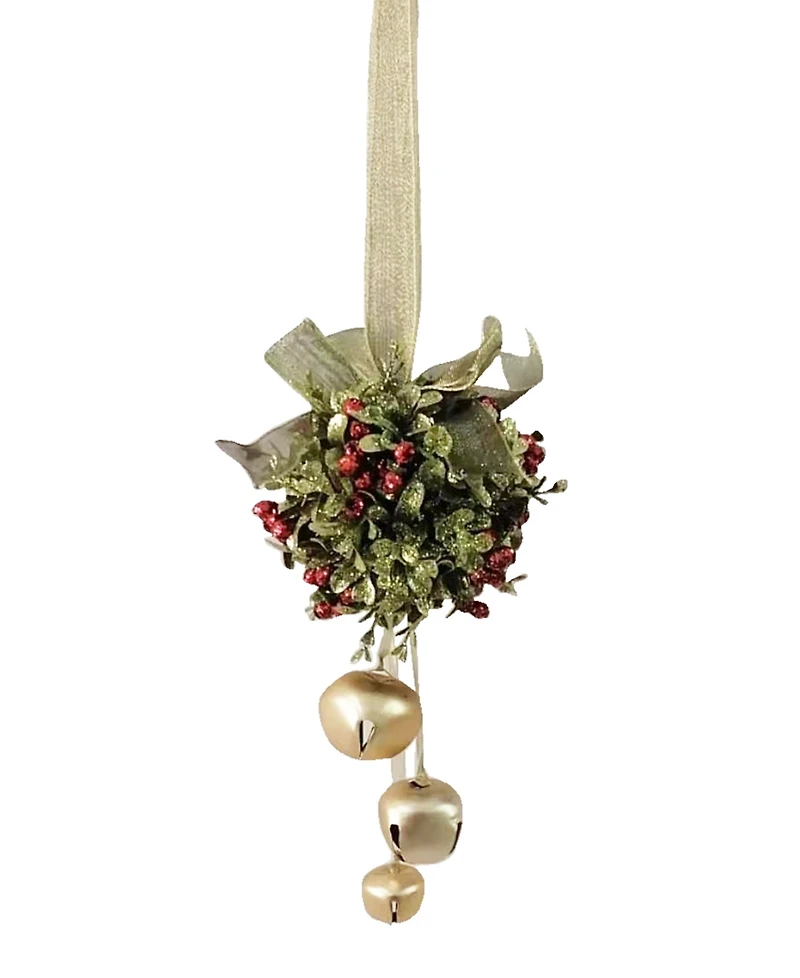 Ganz Kissing Krystals 5" Jingle Bell Door Decor Kiss Ball