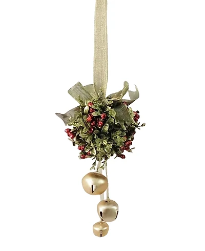 Ganz Kissing Krystals 5" Jingle Bell Door Decor Kiss Ball