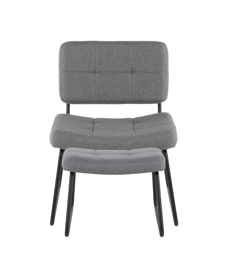 Stout Contemporary Lounge Chair and Ottoman Set
