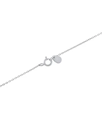 Pave Hummingbird Pendant Necklace in Sterling Silver, 16" + 2" extender