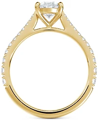 Portfolio by De Beers Forevermark Diamond Oval-Cut Solitaire Tapered Pave Engagement Ring (1-1/10 ct. t.w.) in 14k Gold