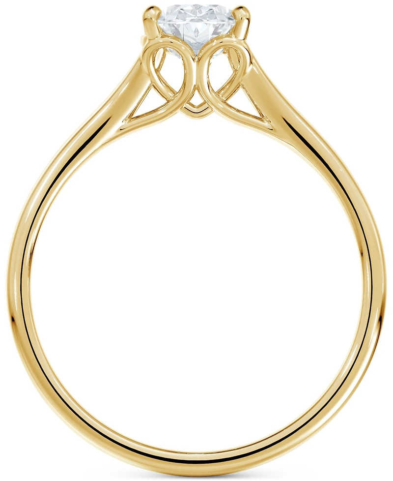 Portfolio by De Beers Forevermark Diamond Oval-Cut Engagement Ring (1/2 ct. t.w.) in 14k Gold