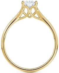 Portfolio by De Beers Forevermark Diamond Oval-Cut Engagement Ring (1/2 ct. t.w.) in 14k Gold
