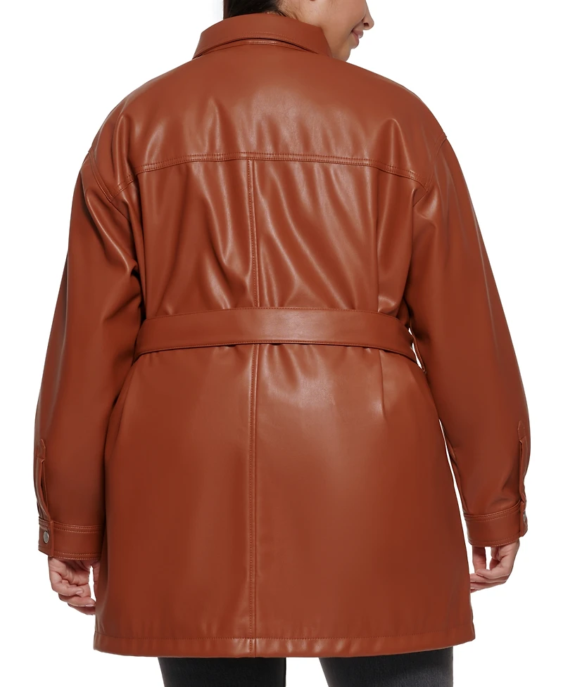 Levi's Trendy Plus Size Belted Jacket