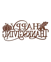 Glitzhome "Happy Thanksgiving" Wall Decor, 24"