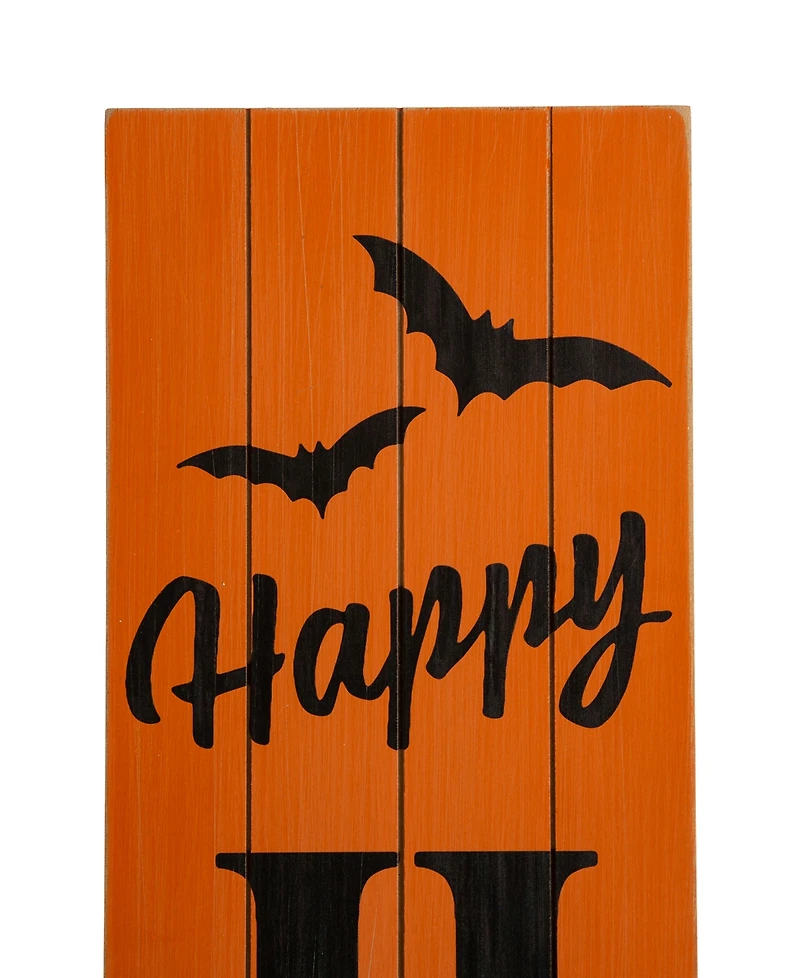 Glitzhome 60" Wooden Happy Halloween Porch Sign