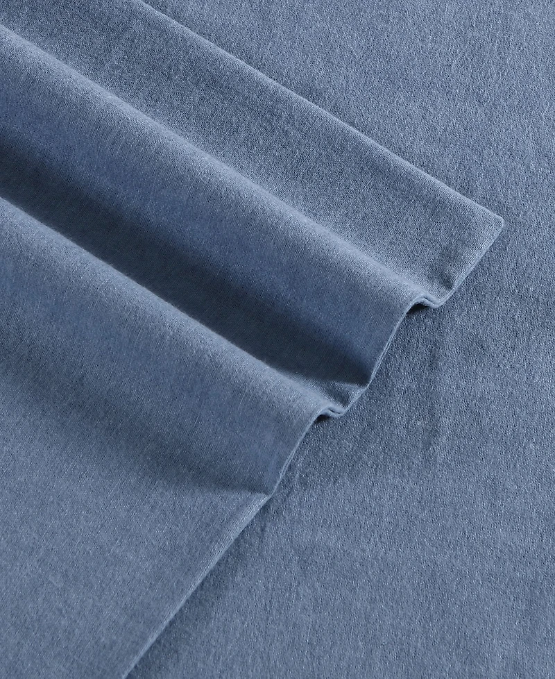 Eddie Bauer Solid 100% Cotton Brushed Flannel -Pc. Sheet Set
