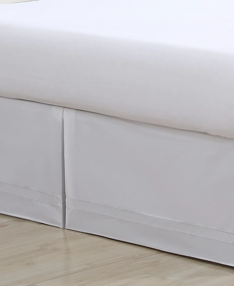 Tommy Bahama Home Solid Pleated Cotton Sateen Tailored Bed Skirt, Queen