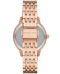 Michael Kors Women's Melissa Rose Gold-Tone Stainless Steel Bracelet Watch 35mm