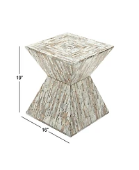 Multi Mussel Shells and Contemporary Accent Table