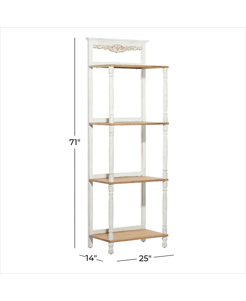 Wood Farmhouse Shelving Unit