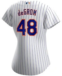 Women's Jacob Degrom White New York Mets Home Replica Player Jersey