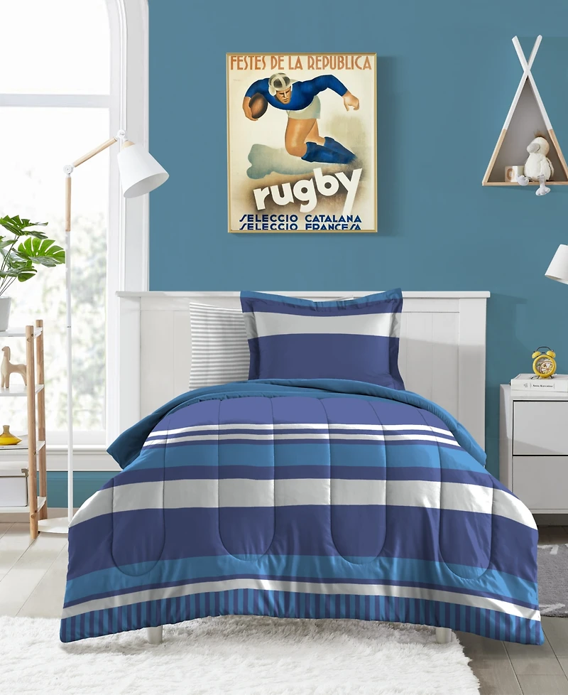 Dream Factory Rugby Stripe 7-Pc. Comforter Set, Full