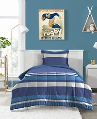 Dream Factory Rugby Stripe 7-Pc. Comforter Set, Full