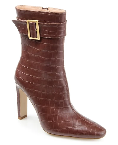 Journee Collection Women's Elanie Croc Booties