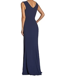 Dress the Population Women's Sandra V-Neck Gown
