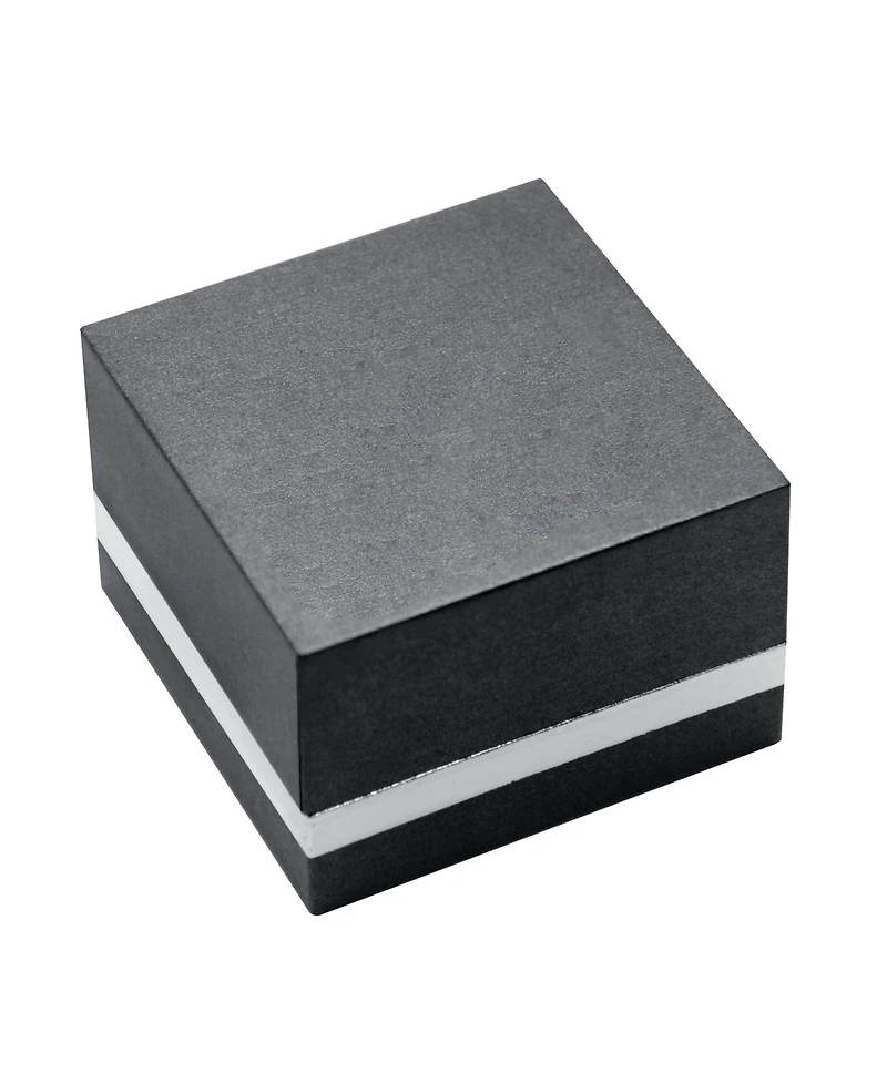 Essentials Clear Crystal Frontal Stationed Hoop, Gold Plate and Silver Plate