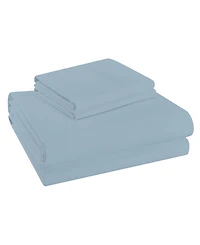 Purity Home 300 Thread Count Brushed Cotton Percale -Pc. Sheet Set