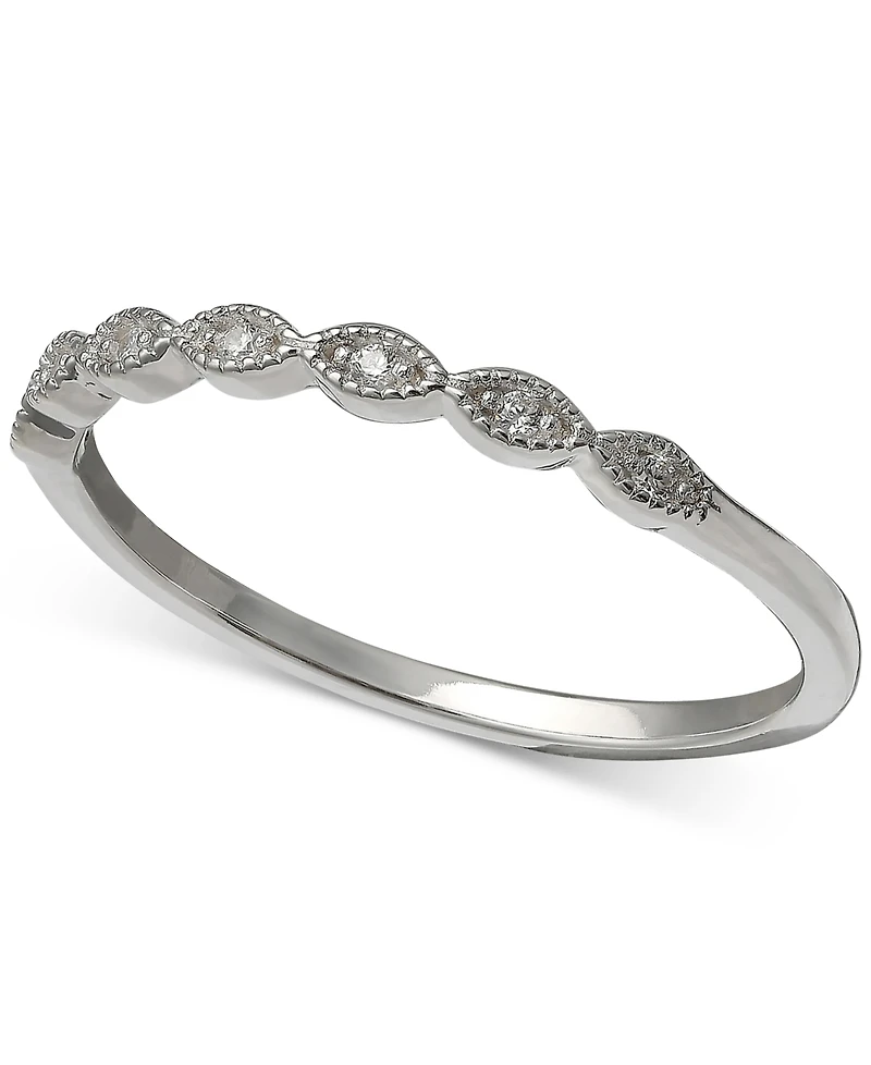 Giani Bernini Cubic Zirconia Beaded Band, Created for Macy's
