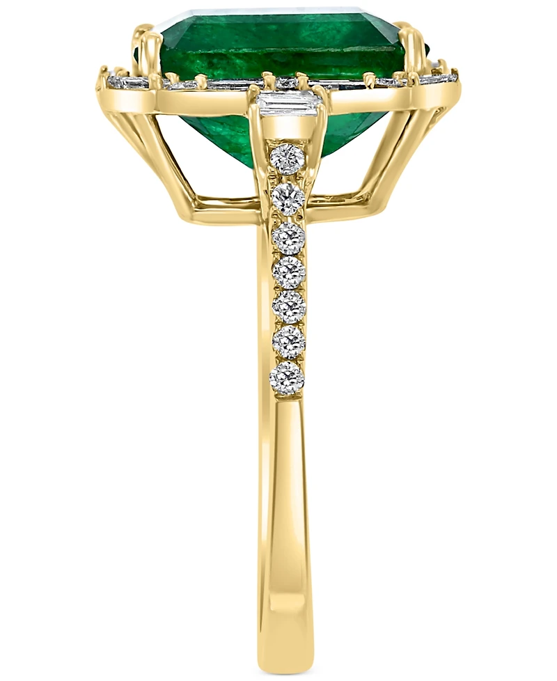 Effy Emerald (5-1/2 ct. t.w.) & Diamond (1/2 Statement Ring 14k Gold or White
