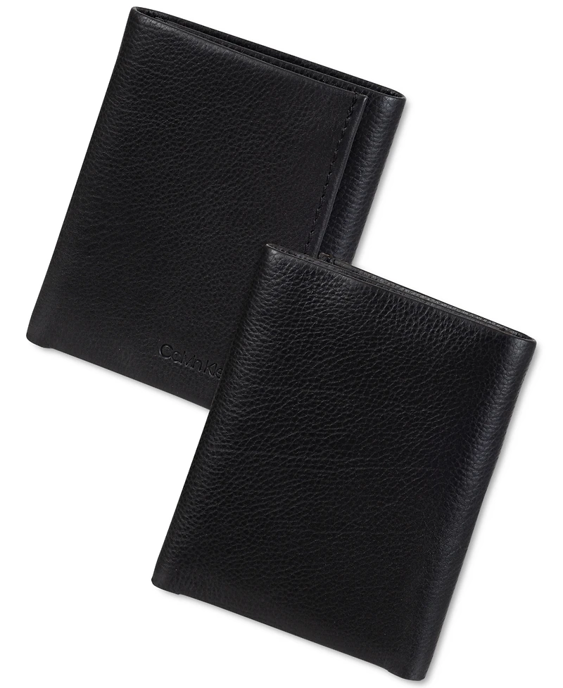 Calvin Klein Men's Soft Milled Trifold Wallet