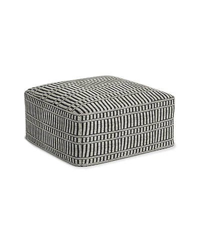 Safford Square Woven Outdoor and Indoor Pouf