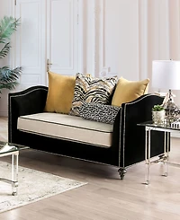 Furniture of America Mariposa Upholstered Loveseat