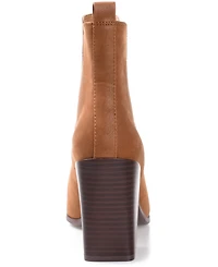 Journee Collection Women's Maxxie Stacked Block Heel Booties