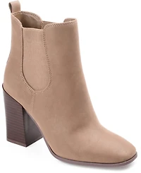 Journee Collection Women's Maxxie Stacked Block Heel Booties