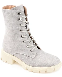 Journee Collection Women's Madelynn Lace Up Lug Sole Combat Boots
