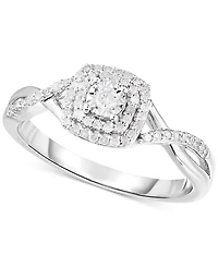 Promised Love Diamond Promise Ring (1/5 ct. t.w.) Sterling Silver