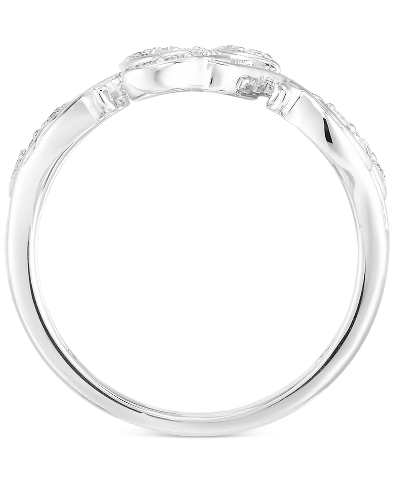 Diamond Vine-Inspired Ring (1/5 ct. t.w.) Sterling Silver.