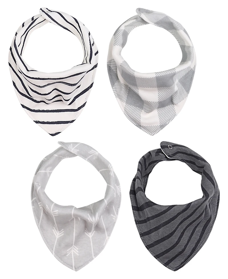 The Peanutshell Cotton Bandana Drool Baby Bibs, 8pk, Unisex