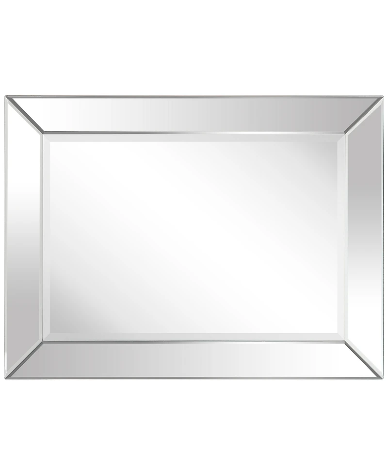 Empire Art Direct Solid Wood Frame Covered with Beveled Clear Mirror - 40" x 30"