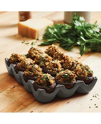 Rachael Ray Solid Glaze Ceramics Egg Tray, 12-Cup
