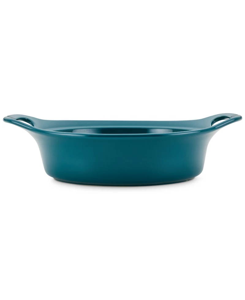 Rachael Ray Ceramic Casserole Bakers with Shared Lid Set, 3-Piece