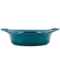 Rachael Ray Ceramic Casserole Bakers with Shared Lid Set, 3-Piece