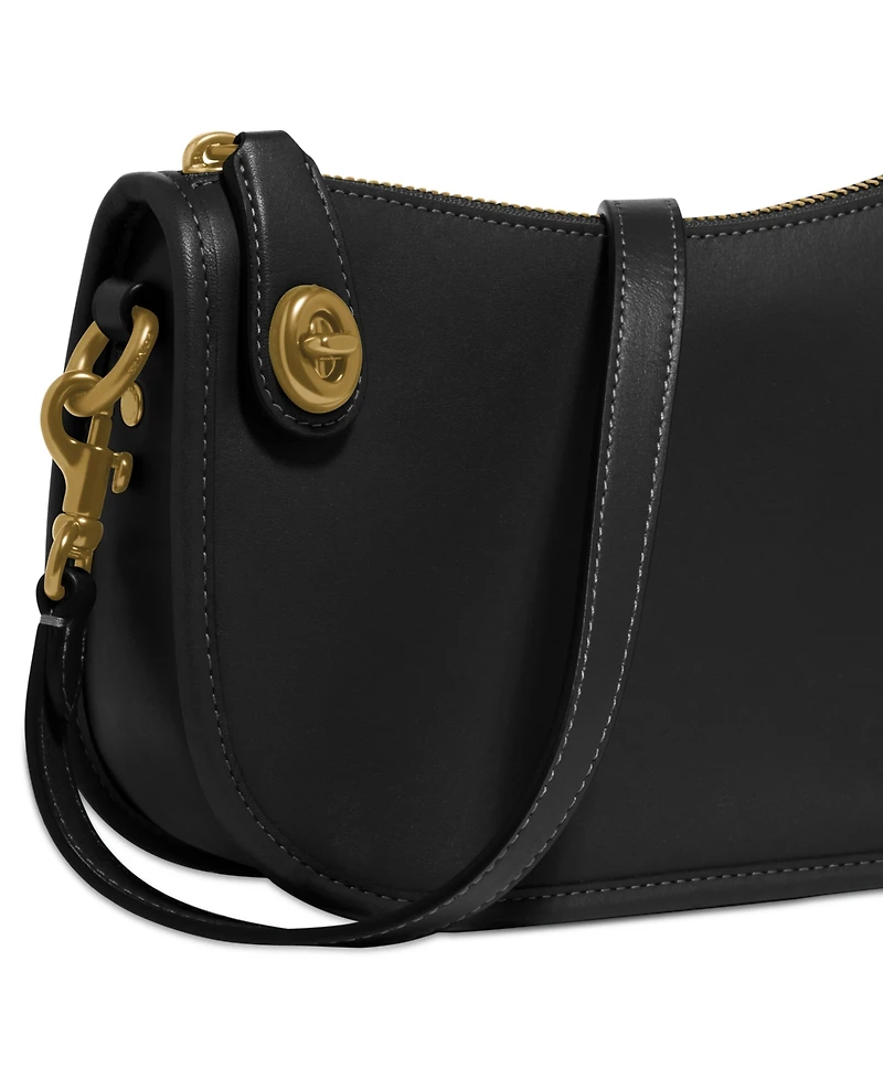 Coach Swinger Leather Zip-Top Shoulder Bag