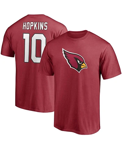 Men's DeAndre Hopkins Cardinal Arizona Cardinals Player Icon Name and Number T-shirt