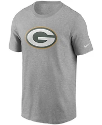 Men's Heathered Gray Green Bay Packers Primary Logo T-shirt