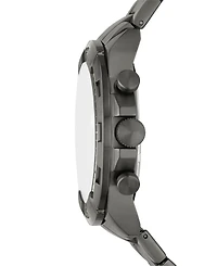 Fossil Men's Bronson Chronograph Gray Stainless Steel Bracelet Watch 44mm