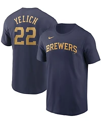 Nike Men's Milwaukee Brewers Name & Number T-Shirt - Christian Yelich