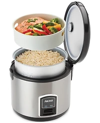 Aroma Arc-914SB 8-Cup Cool-Touch Rice Cooker, Stainless Steel