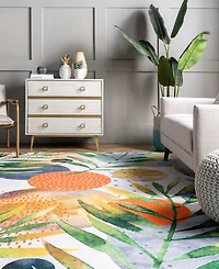 nuLoom Aurora HJAU17A Machine-Washable 5' x 8' Area Rug