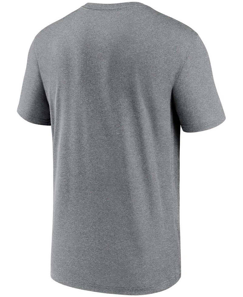 Men's Heathered Gray Detroit Tigers Local Logo Legend T-shirt