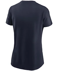 Women's College Navy Seattle Seahawks Logo Essential T-shirt