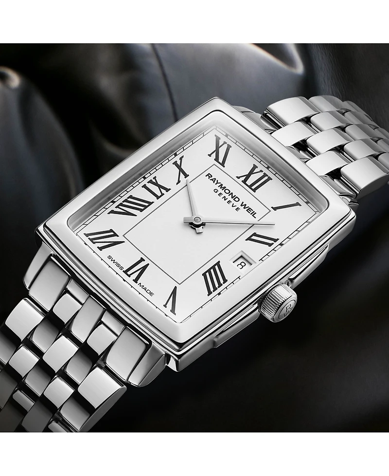 Raymond Weil Women's Swiss Toccata Stainless Steel Bracelet Watch 22.6x28.1mm