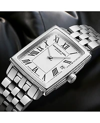 Raymond Weil Women's Swiss Toccata Stainless Steel Bracelet Watch 22.6x28.1mm