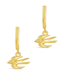 Sterling Forever Women's Rhea Micro Hoop Earrings