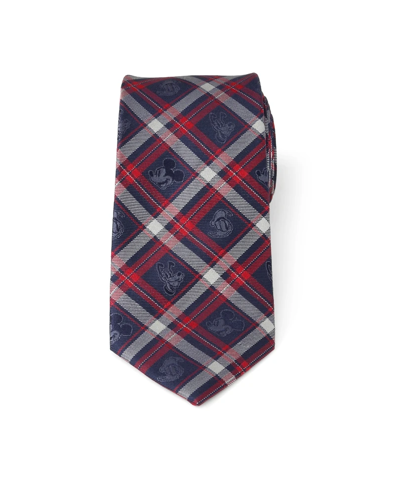 Disney Men's Mickey and Friends Plaid Men's Tie